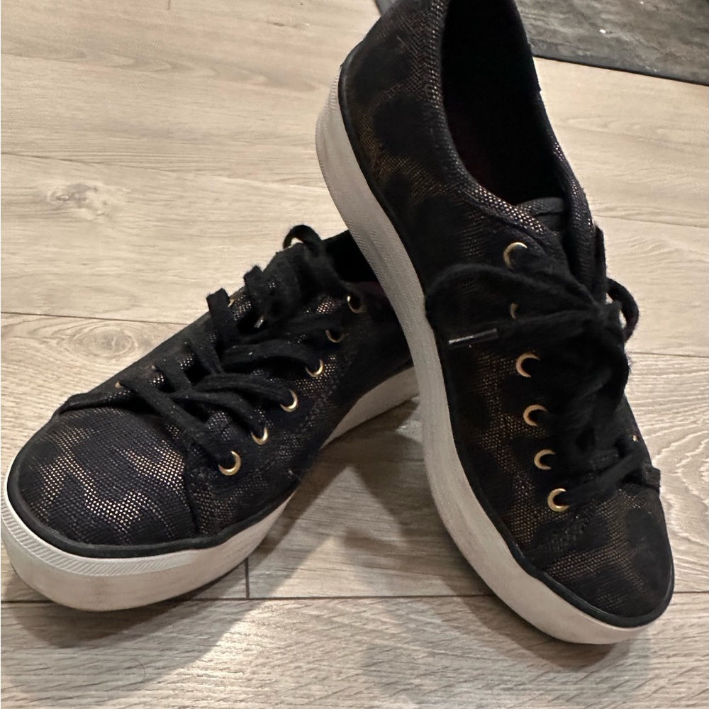 Keds Black and Gold Classic Sneakers